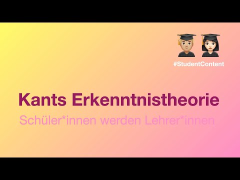 Kant's Epistemology – Learning Video