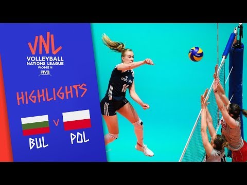 BULGARIA vs. POLAND -  Highlights Women | Week 2 | Volleyball Nations League 2019