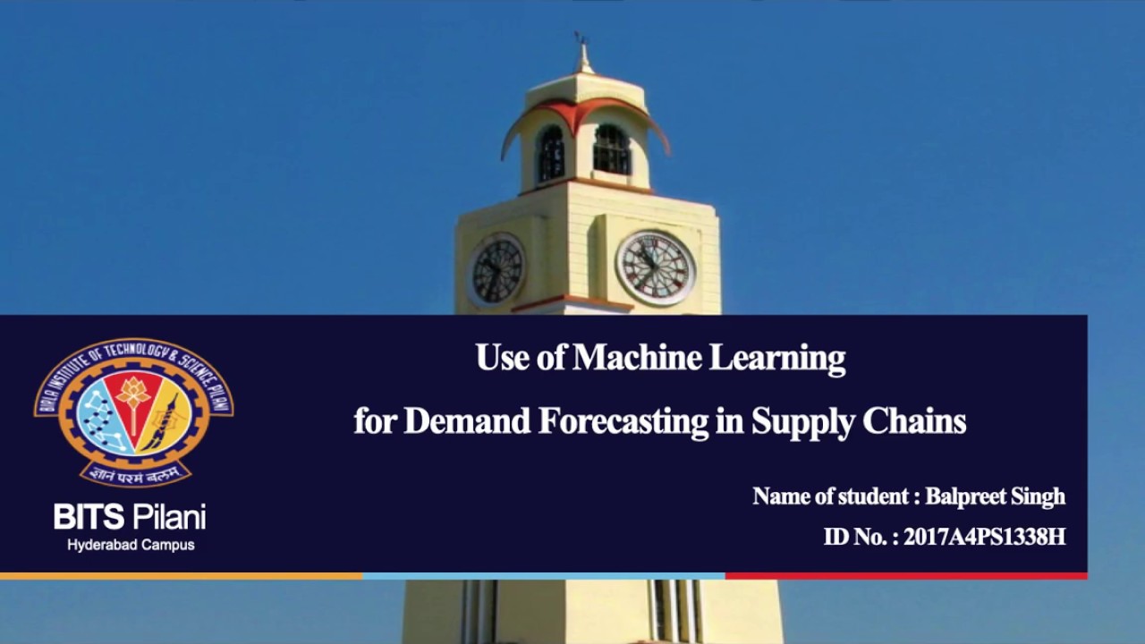 Use of Machine Learning for Demand Forecasting in Supply Chains