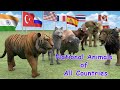 National Animals of Countries | Flags and Countries name With National Animal