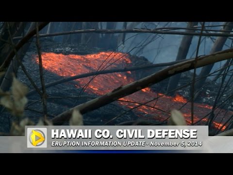 Civil Defense Eruption Update - November 5, 2014