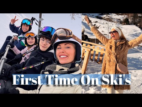 Our First Time Skiing | Christmas in the Mountains with the Family ❄️