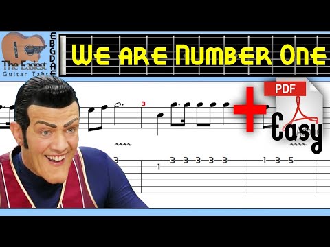 Lazy Town - We are Number One Guitar Tab