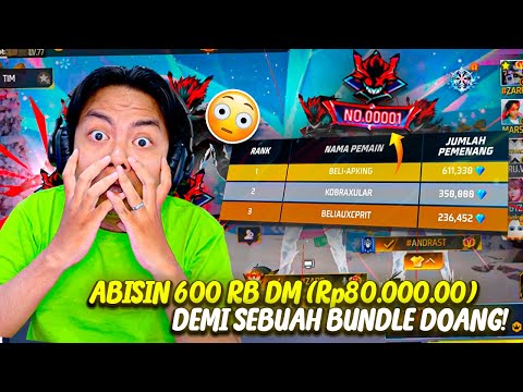 THIS LEGENDARY SKIN 001 BUNDLE IS WORTH 600,000 DM! SPEND 80,000,000 IDR FOR THE SKIN! 😭