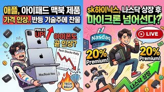 [미국개장]  SK하이닉스, 나스닥 상장 후 20% 상승 기대｜애플, 제품 가격 인상으로 리스크 부각? ｜델,  투자의견 하향 등📢미국증시 브리핑 (2600626)