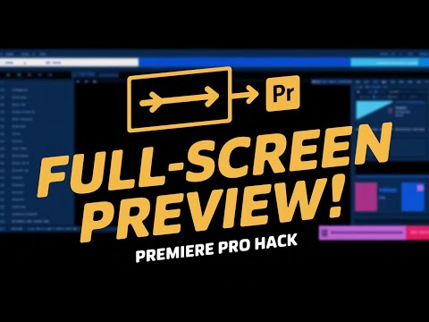 How to Preview Full Screen in Adobe Premiere Pro | Full Screen Playback in Just 1 Click