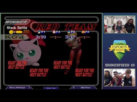 Shinespiked 10 Melee Doubles: Winners Finals - Nervy/Webwipe vs Shon/Bor
