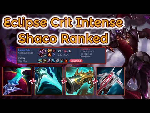 Intense Eclipse Shaco Ranked - D2 Elo S13 [League of Legends] Full Gameplay - Infernal Shaco