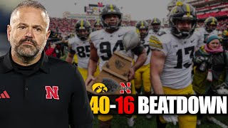 Coaching Seats Are Getting HOT In Nebraska | Iowa 40-16 Beatdown REACTION