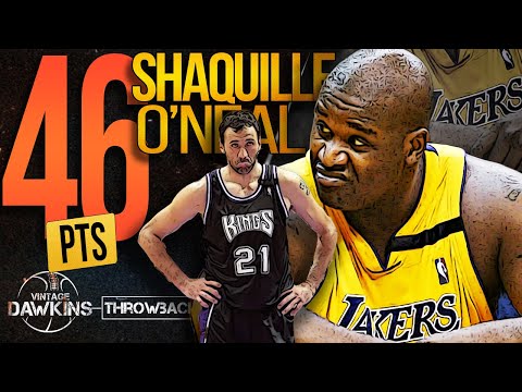 Shaq DESTROYS Kings In Game 1 Of 2000 WCR1 |  46 Pts, 17 Rebs, 5 Blks 🐐🔥