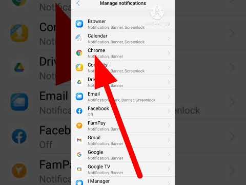 How to off notification in Vivo 1820