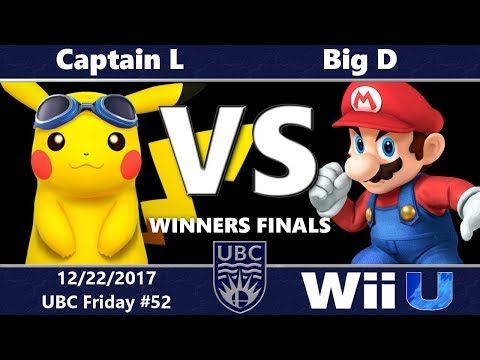 UBC Friday #52: Winners Finals - Captain L (Pikachu) vs Big D (Mario)