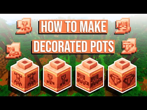 How to get Pottery Sherds and make Decorated Pots | Minecraft