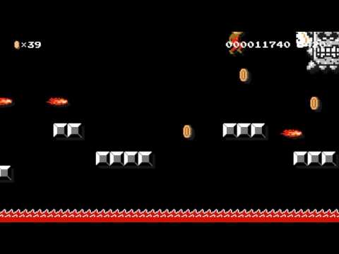 ドッスンパニックの城　Thwomp panic castle by ケイノスケ - SUPER MARIO MAKER - No Commentary 1AI