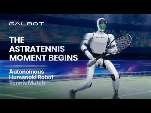 Vidéo : un robot humanoïde Galbot enchaîne plus de 100 échanges lors d'un match de tennis autonome