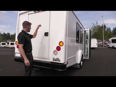 2016 Ford Goshen 14 Passenger with Rear Luggage Shuttle Bus - S33286