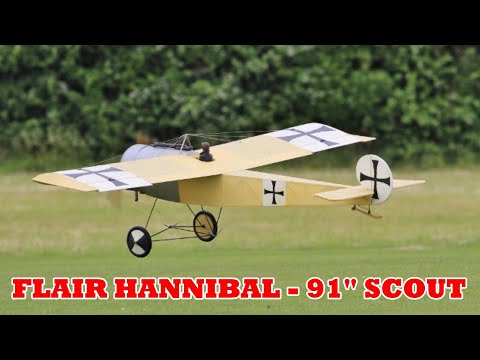 VINTAGE CLASSIC RC FLAIR HANNIBAL - 91" SPAN 26cc CRRC PETROL DISPLAY AT BUCKMINSTER WARBIRDS - 2019