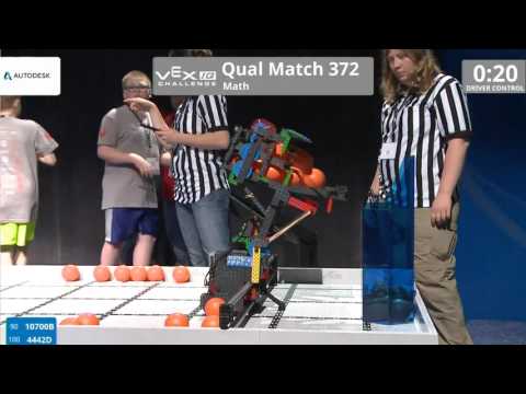 VEX Worlds 2016 - VEXIQ Middle School - Math - Qual 372 (10700B 4442D) 102