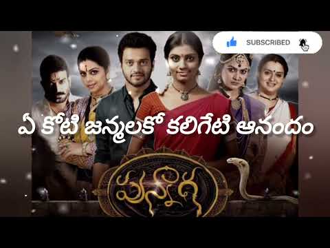 #Punnaga Serial song with lyrics in telugu #Punnaga #Zee telugu#Serial #please_subscribe_my_channel