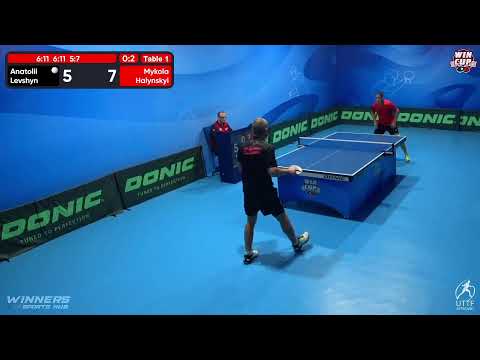 16:30 Anatolii Levshyn 0-3 Mykola Halynskyi West 3 WIN CUP 17.10.2022 | TABLE TENNIS WINCUP