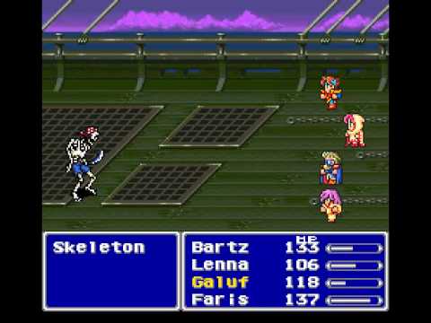 Let's Play Final Fantasy 5 (Blind) Part 6 Ship Wreck