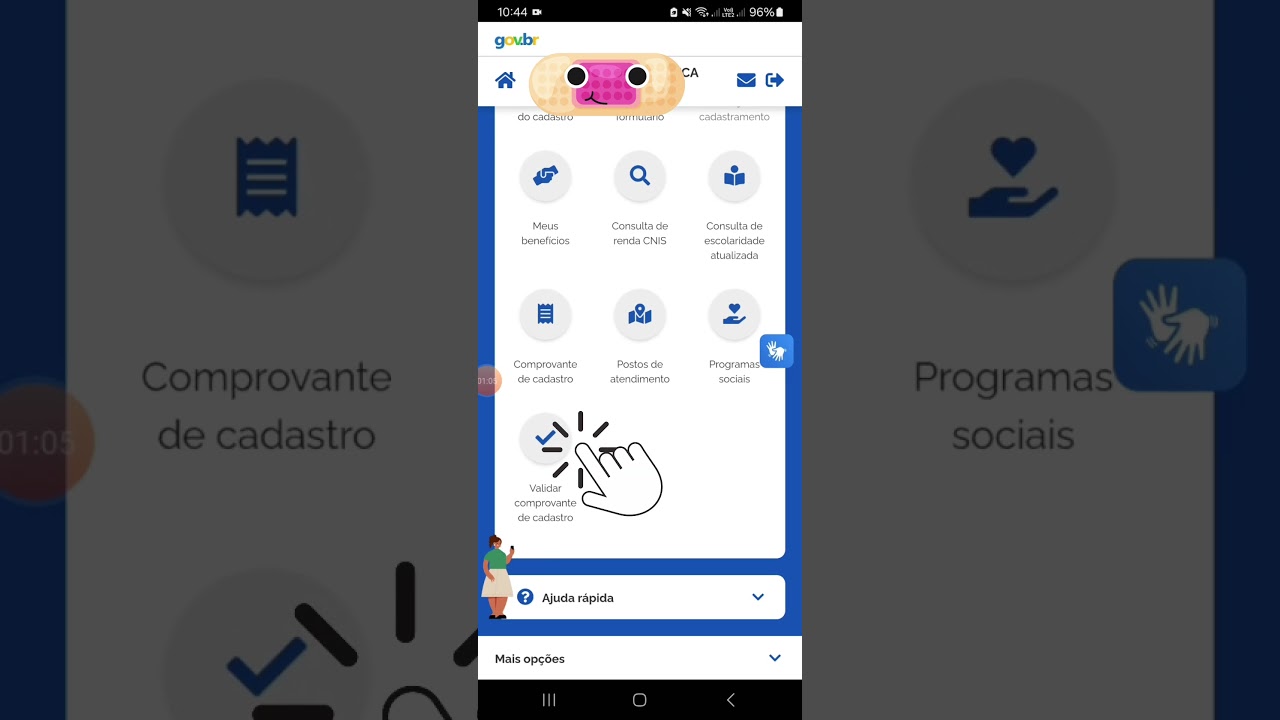 Passo a Passo (Como Baixar o Comprovante de Cadastro Único)