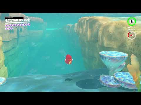 Super mario Odissey - Reino Ribereño - Energiluna 12 - Desfiladero de la fosa oceanica