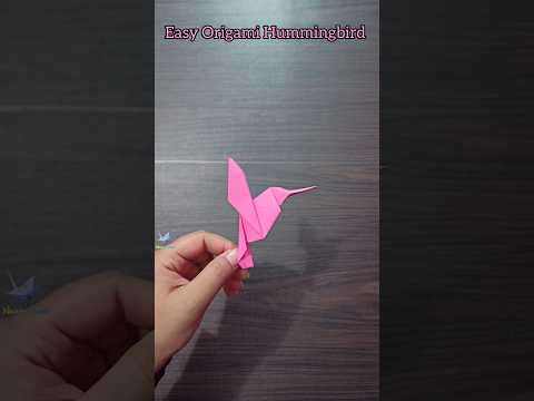 Quick Origami Hummingbird: Paper Folding for Beginners!