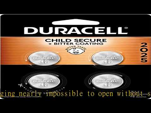 Duracell - 2025 3V Lithium Coin Battery - with bitter coating - 4 count