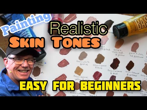Painting Skin Tones: PORTRAIT PAINTING TECHNIQUES IN ACRYLIC  for beginner
