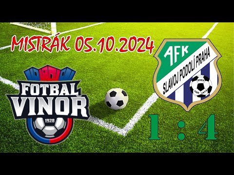 FK VINOŘ 1928 z.s. - AFK Slavoj Podolí Praha, z.s. (05.10.2024)