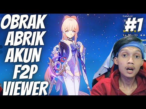 Review Akun Viewer Yang Healer nya FULLSET!! F2P katanya - Genshin Impact indonesia