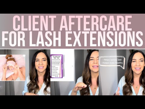 Client Aftercare For Lash Extensions | 10 Tips |