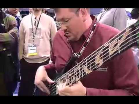 Scott Pazera & Yves Carbonne at jerzy Drozd Basses booth at NAMM 2006 show