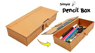 Download lagu Cara Membuat Kotak Pensil dari Kardus | Cara Membuat Kotak Pensil di Rumah (Sangat Sederhana) mp3