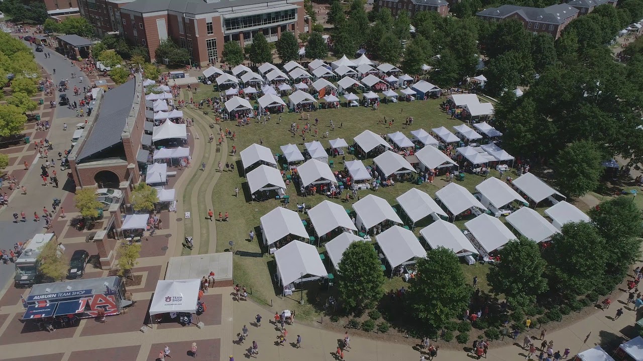 Fans tailgate outside Jordan-Hare ahead of Auburn vs. LSU