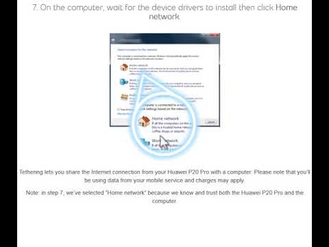 Huawei P20 Pro Share Internet With a PC (USB Tethering)