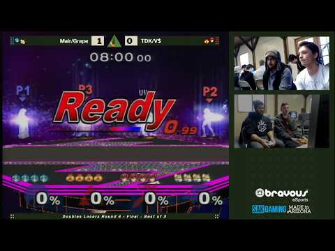 Smash Camp 2019 Doubles Losers Round 4 - Mair/Grape (Blue) vs V$/TDK (Red)