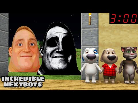 MR INCREDIBLE AND OBUNGA NEXTBOT CHASED ME in Minecraft - Gameplay - Coffin Meme