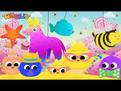 Piñata Party 🎊 Fun Kids Songs & Learning with Giligilis | Sing, Dance & Explore More!