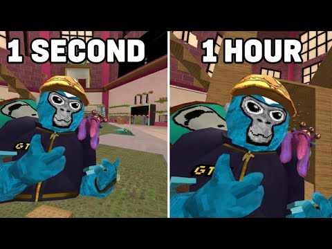 1 SECOND vs 1 HOUR Building in Monke Blocks! (Insane Result)
