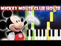 Mickey Mouse Club House Theme Song Piano Tutorial Karaoke