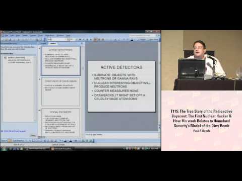 DEFCON 16: The true story of the Radioactive Boyscout