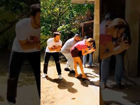 Behind the scenes fun "විසල් ආදරේ" Movie 💕 #VisalAdare