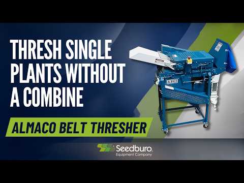 ALMACO Single Plant Belt Thresher: Belt Setups, Power Options and Frames