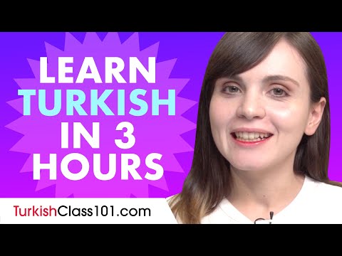 Learn Turkish in 3 hours - ALL the Turkish Basics You Need in 2020