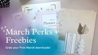 Plan With Me 💕 | March Perks + Freebies for Viewers