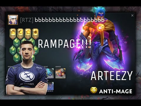 ARTEEZY - ANTI-MAGE - SAFELANE | RAMPAG!!! | DOTA2 GAMEPLAY