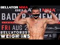 Weigh Ins | Bellator 257: Nemkov vs. Davis II
