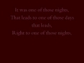 One Of Those Nights by Trace Adkins